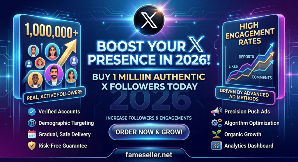 Buy 1 million X Followers infographic image to Buy 1 million X Followers