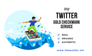 Buy Twitter gold checkmark Service