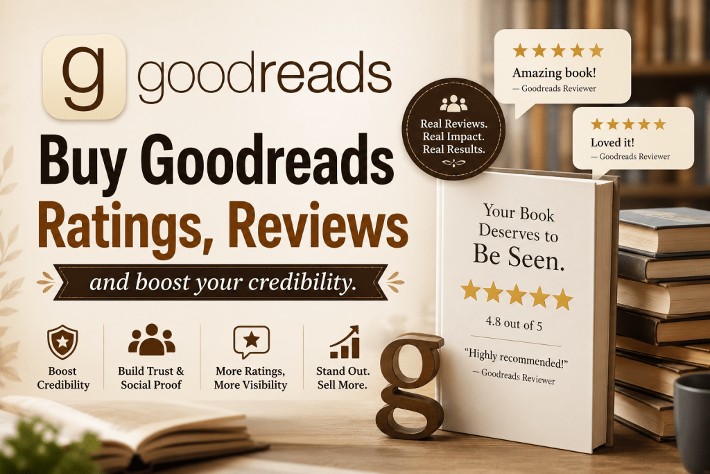 Buy Goodreads Ratings Boost your Goodreads book ranking with quality ratings